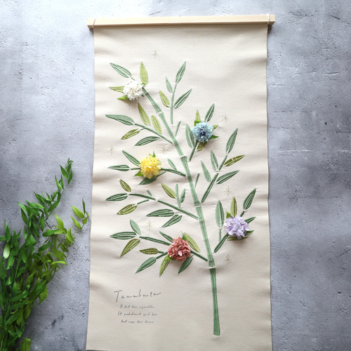 ☆Tanabata＊5色のあじさいマグネット☆No.97 七夕タペストリー