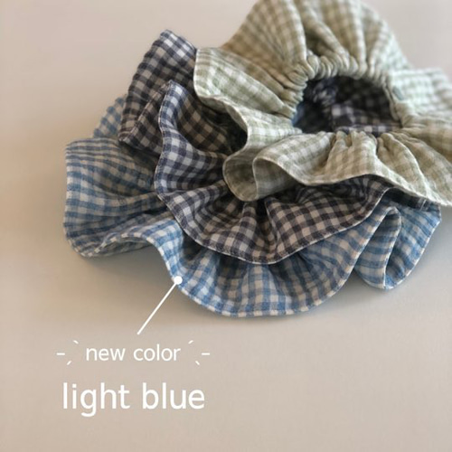 人気item♡【 gingham frill bib 】スタイ シンプル 韓国 フリルスタイ