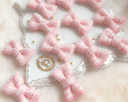 ベビーヘアゴム チュールリボン ミニサイズ ツイン 着こ 