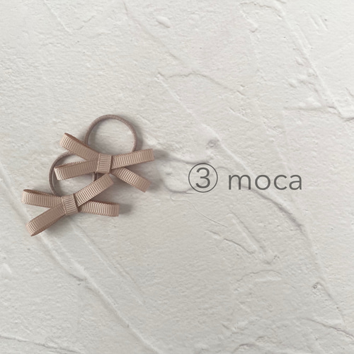 2個セット】くすみカラー♡リボン ヘアゴム キッズ ベビー セレモニー