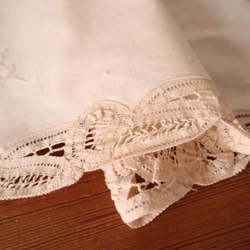 大判 バテンレース ヴィンテージ 手刺繍 フリークロス テーブル