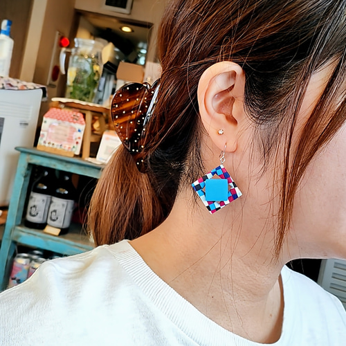 しかくおもちゃ こいのぼり【ピアス/イヤリング】 ピアス