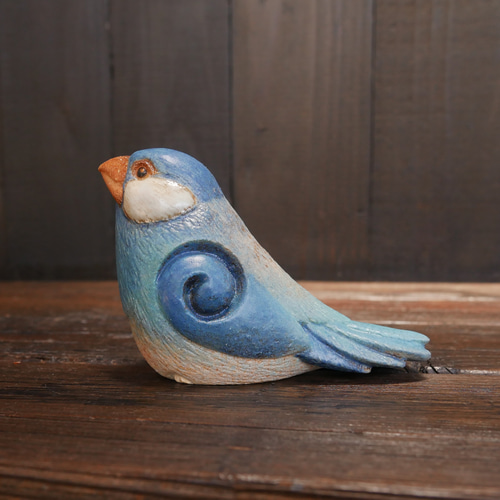 ぶんちょう 青色の文鳥 no.13 その他置物 Haneco 通販 17694220｜Creema(クリーマ)