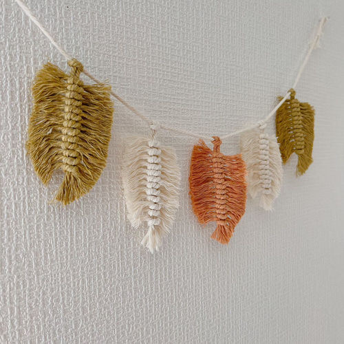 ORDERMADE】 マクラメ リーフガーランド No,172 ガーランド Rutilus