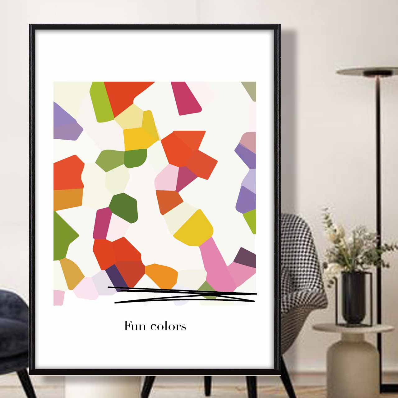 たのしい色彩　イラスト　ポスター　A4 A3 A2 A1　アート  　アートポスター　sei検索新着順　2564