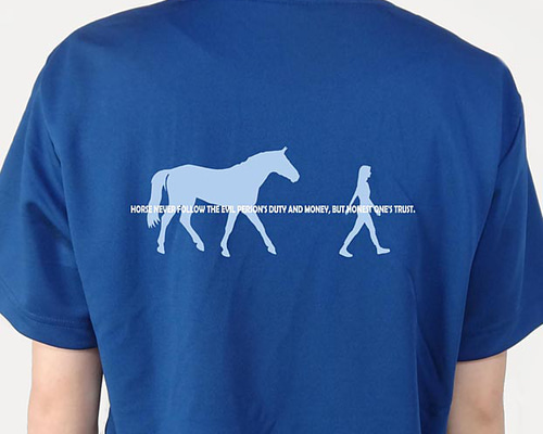 45R トナカイジャカードの馬Tシャツ（インディゴ） 45R トナカイジャカードの馬Tシャツ（インディゴ）