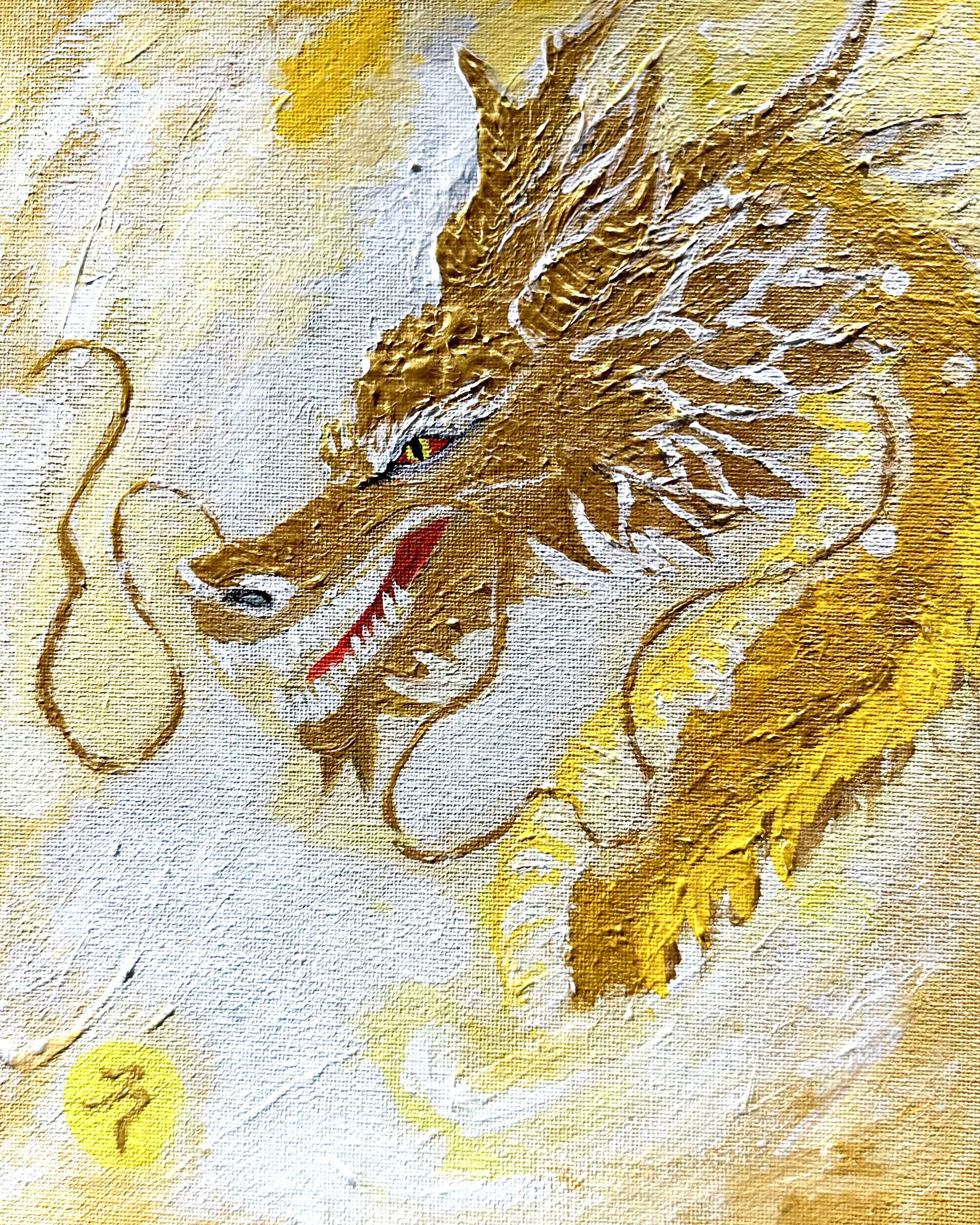 龍戏珠絵陶瓷大花瓶