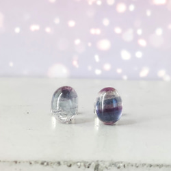 mari53◆紫陽花色✧マルチカラーフローライトピアス 楽天市場】フローライトによる紫陽花ピアス ～Hydrangea 14KGF