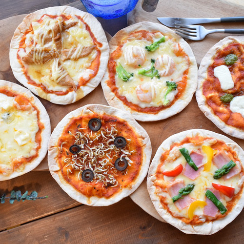 ミニサイズクリスピーピザセット♪15cm 6枚セット 冷凍ピザ お惣菜