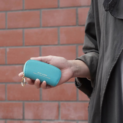 小銭をきちんと整理♪上質レザーのコインケース 小物整理にも！ ブルー/セルリアン/レッド【AAU05.02】 18枚目の画像