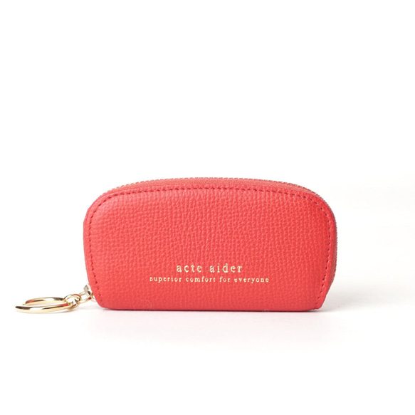 小銭をきちんと整理♪上質レザーのコインケース 小物整理にも！ ブルー/セルリアン/レッド【AAU05.02】 5枚目の画像