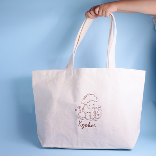 子育てママに人気トート】 柄が選べるお名前刺繍入り トートバッグ