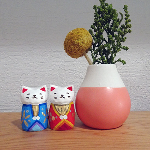 木彫り ねこ雛人形36 その他置物 鶏口舎(けいこうしゃ) 通販 1769574