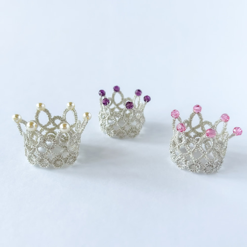 王冠ビーズ ビーズで作る王冠👑ビーズクラウンリングの作り方♪ How to make
