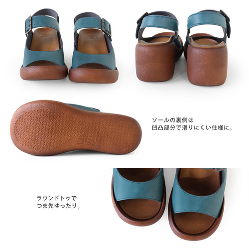 再入荷しました！厚底ブロッジヒールサンダル 6cmヒール