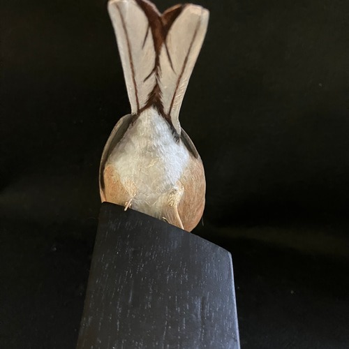 バードカービング　ホオジロ ホオジロ・バードカービング 彫刻 ありむら工房 通販 17696470