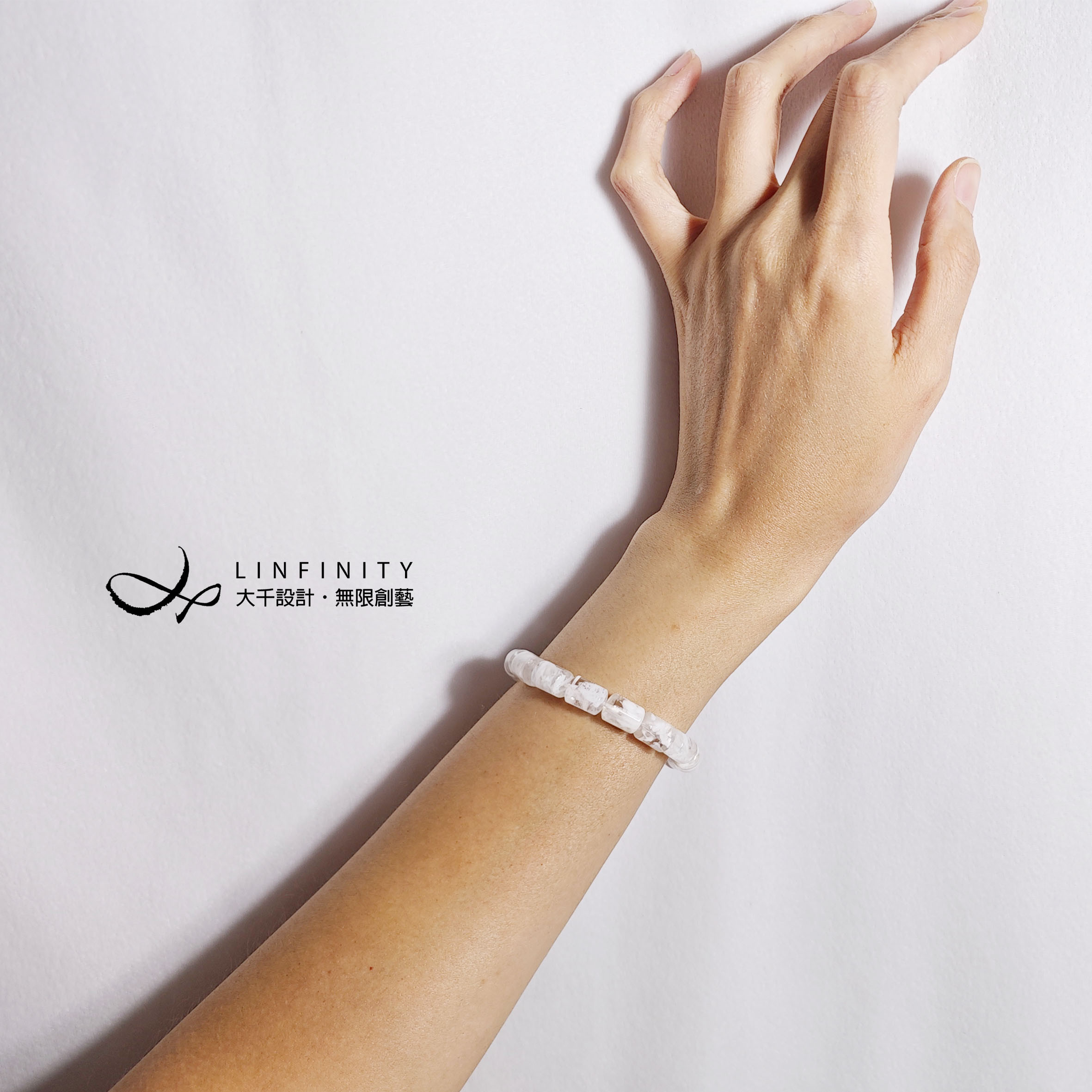 希少な最高級白髪水晶ゴーストクリスタルクリアビジョンファントムブレスレット限定版