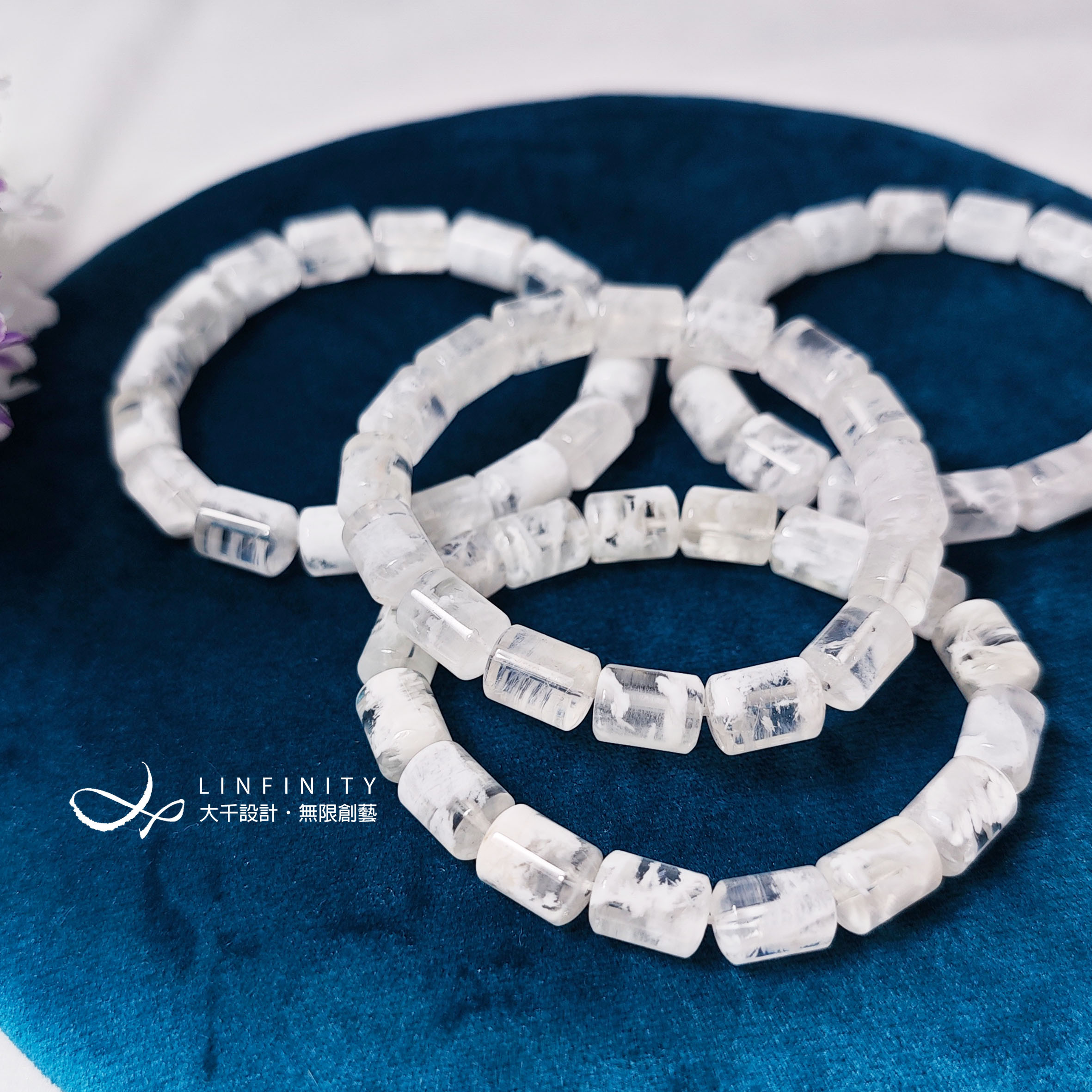 希少な最高級白髪水晶ゴーストクリスタルクリアビジョンファントムブレスレット限定版