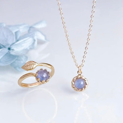 【大人気】TV衣装掲載 選べる誕生石 天然石 フラワー ネックレス 金属アレルギー 14kgf 誕生日プレゼント ギフト 9枚目の画像