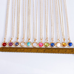 【大人気】TV衣装掲載 選べる誕生石 天然石 フラワー ネックレス 金属アレルギー 14kgf 誕生日プレゼント ギフト 12枚目の画像