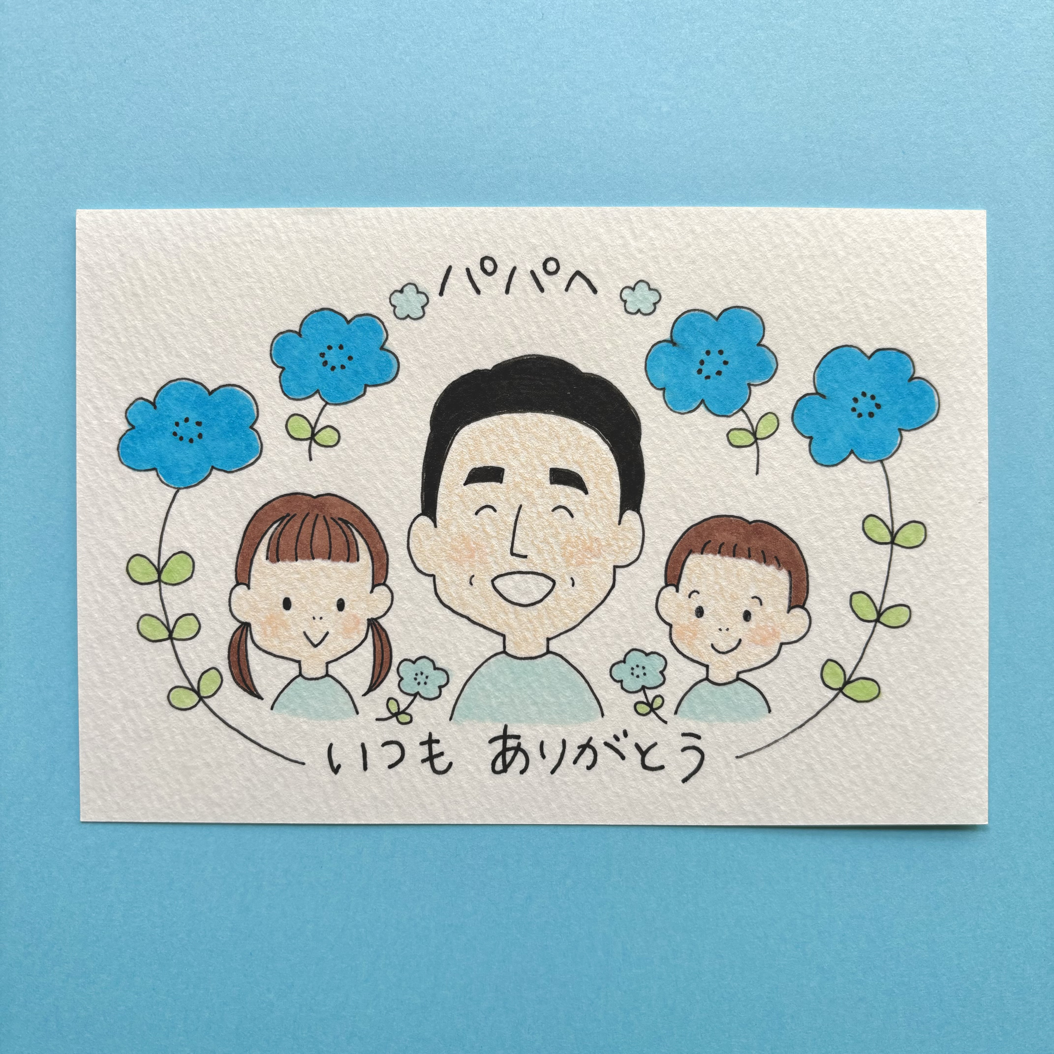 RISUchan☆様　父の日　似顔絵 60178a993f7f09f47bc1171e1b7bbc