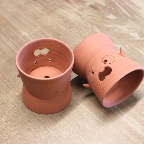 ◇鉢付きハニワ・はにわ55◇ その他置物 森嶌技巧（m-gikou） 通販