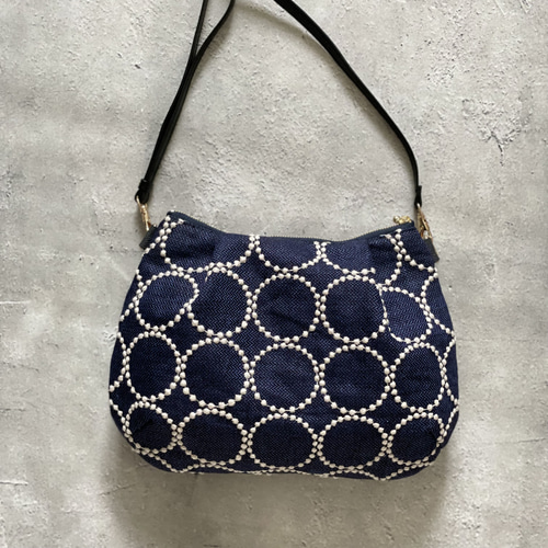 ⚮̈ミナペルホネン tambourine navy キッサバッグ ボディバッグ ボディ