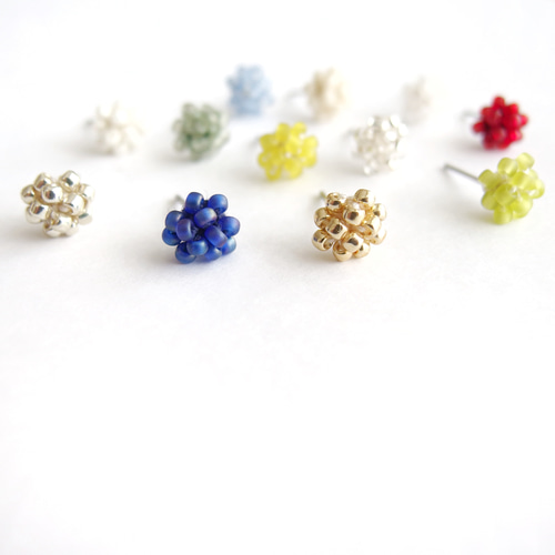 金平糖の星屑 vol.1 ちょこんとさり気ないシンプルなビーズ編み一粒