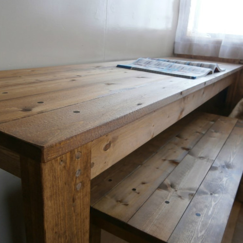 アンティーク風 ミシン台・作業台 160cm 【 DW 】＊ひろなりあさ様 
