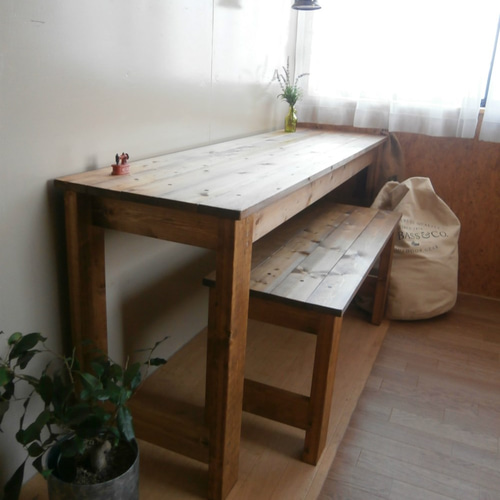 アンティーク風 ミシン台・作業台 160cm 【 DW 】＊ひろなりあさ様 