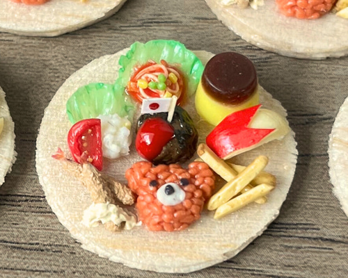 ミニチュアフード】お子様プレート 1/12 シルバニアサイズ その他置物