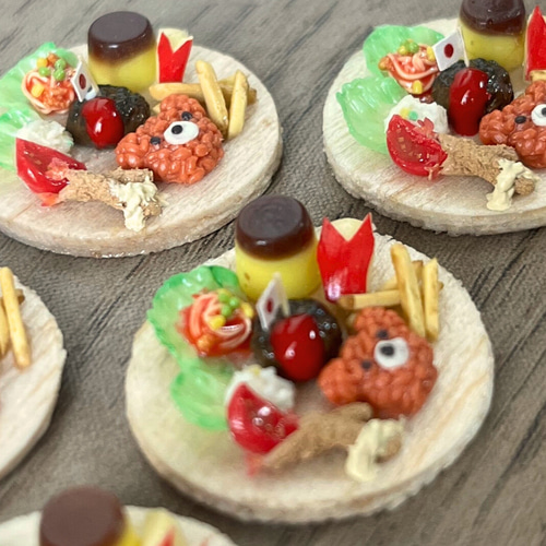 ミニチュアフード】お子様プレート 1/12 シルバニアサイズ その他置物