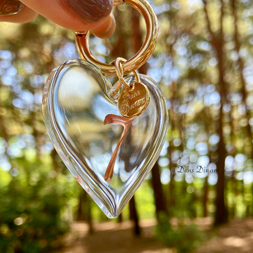 数字2桁までOK♡】color number ♡ Keyring Heart oval dome