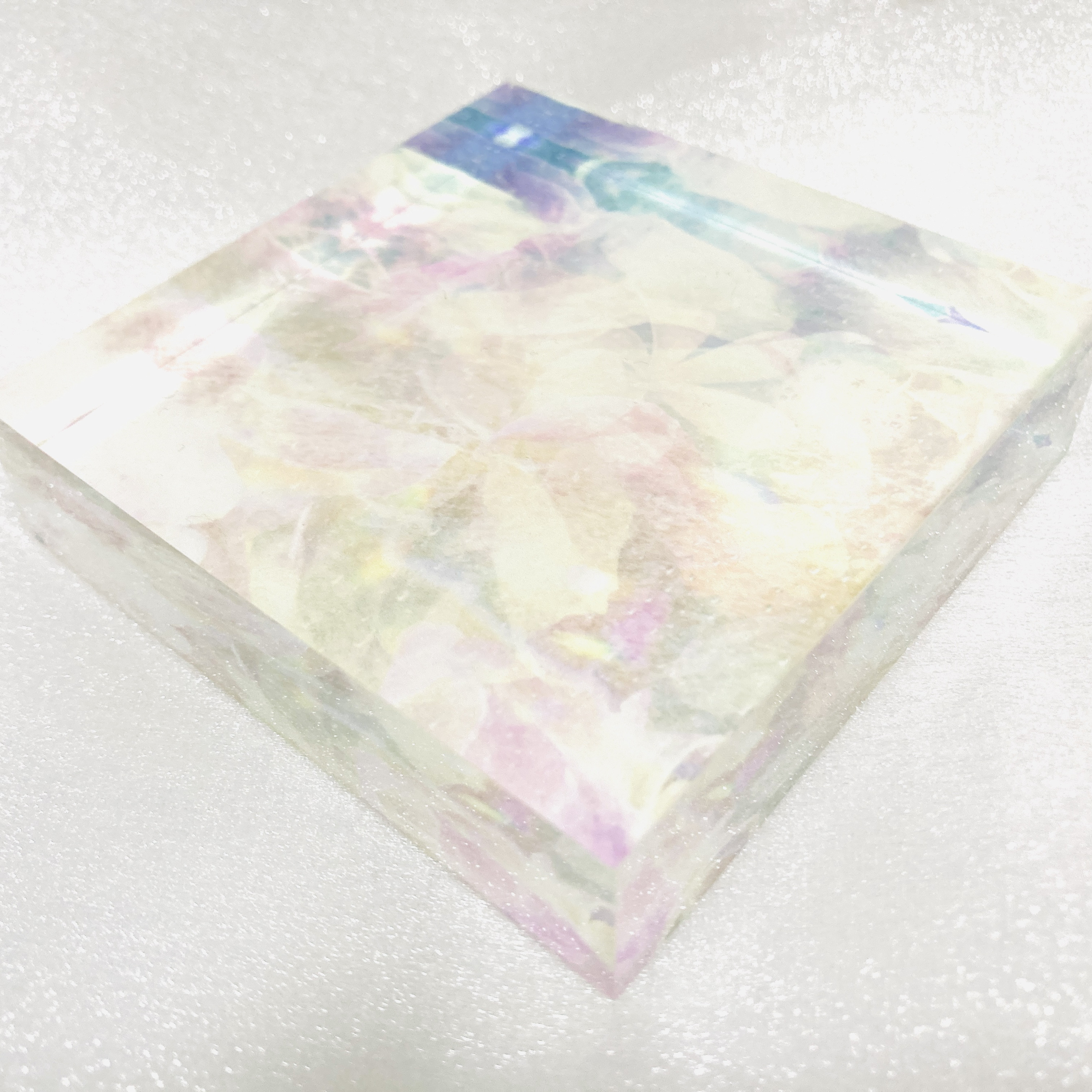 【限定8個】『MAHALO』/ フォトアクリルキューブ (8×8cm、厚み2cm)