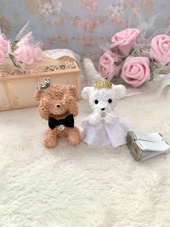 アロマストーン✨車用♡くまさんの誓い ディフューザー・アロマポット  