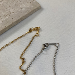 ーアンカーモチーフネックレスー　サージカルステンレス　アンカーチェーン　チェーンネックレス 7枚目の画像