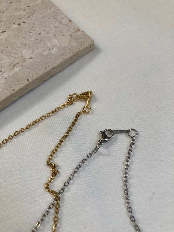 ーアンカーモチーフネックレスー　サージカルステンレス　アンカーチェーン　チェーンネックレス 7枚目の画像