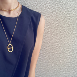 ーアンカーモチーフネックレスー　サージカルステンレス　アンカーチェーン　チェーンネックレス 11枚目の画像