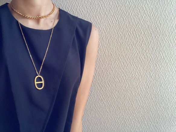 ーアンカーモチーフネックレスー　サージカルステンレス　アンカーチェーン　チェーンネックレス 11枚目の画像