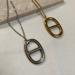 ーアンカーモチーフネックレスー　サージカルステンレス　アンカーチェーン　チェーンネックレス 6枚目の画像