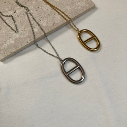 ーアンカーモチーフネックレスー　サージカルステンレス　アンカーチェーン　チェーンネックレス 14枚目の画像