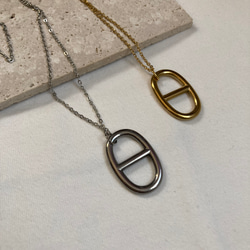 ーアンカーモチーフネックレスー　サージカルステンレス　アンカーチェーン　チェーンネックレス 13枚目の画像