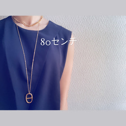 ーアンカーモチーフネックレスー　サージカルステンレス　アンカーチェーン　チェーンネックレス 3枚目の画像