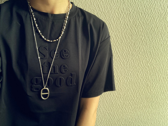 ーアンカーモチーフネックレスー　サージカルステンレス　アンカーチェーン　チェーンネックレス 15枚目の画像