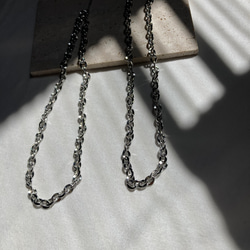 eat シルバーアクセサリー　oval chain ネックレス eat シルバーアクセサリー oval chain ネックレス oval chain necklace