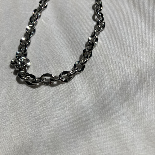 ーdesign oval chain necklaceー サージカルステンレス チェーン