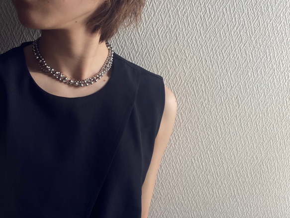 ーKarabiner ボールチェーンネックレスー　ボールチェーン　ボールチェーンネックレス　サージカルステンレス 10枚目の画像