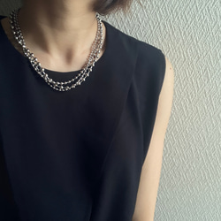 ーKarabiner ボールチェーンネックレスー　ボールチェーン　ボールチェーンネックレス　サージカルステンレス 1枚目の画像