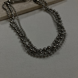 ーKarabiner ボールチェーンネックレスー　ボールチェーン　ボールチェーンネックレス　サージカルステンレス 7枚目の画像