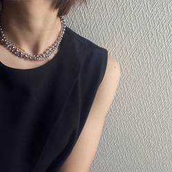 ーKarabiner ボールチェーンネックレスー　ボールチェーン　ボールチェーンネックレス　サージカルステンレス 12枚目の画像